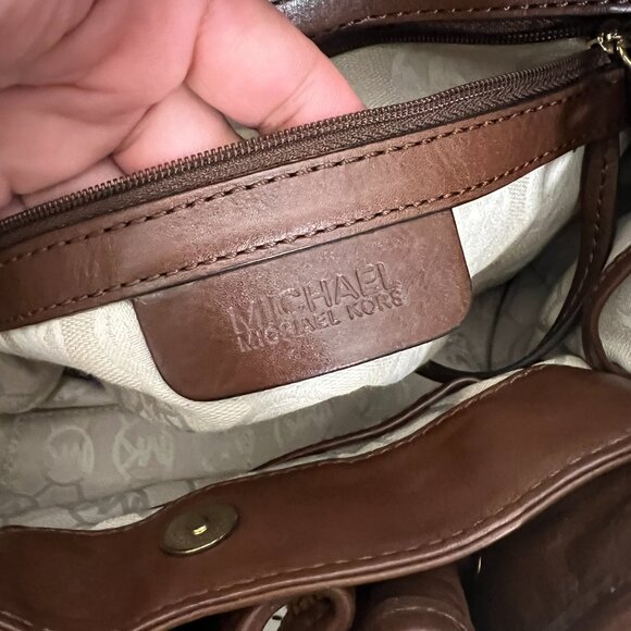 Michael by Michael Kors Natural Straw Satchel Bag - Picture 5 of 6